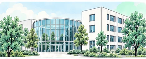 Campusansicht iba / Internationale Berufsakademie der F+U Unternehmensgruppe
