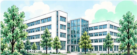 Campusansicht Wilhelm Büchner Hochschule